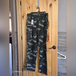 Nwt Zeetoo Mens Relaxed Fit Cargo Pants Multi Pocket Green Camo Size 38